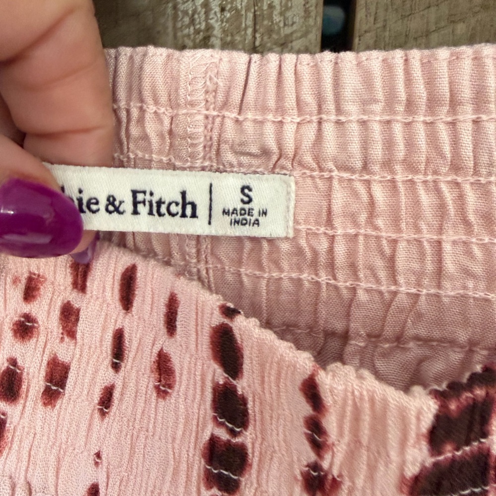 Abercrombie & Fitch Boho Light Weight  Maxi Skirt Hi-Low Ruffle Size S - Picture 12 of 13